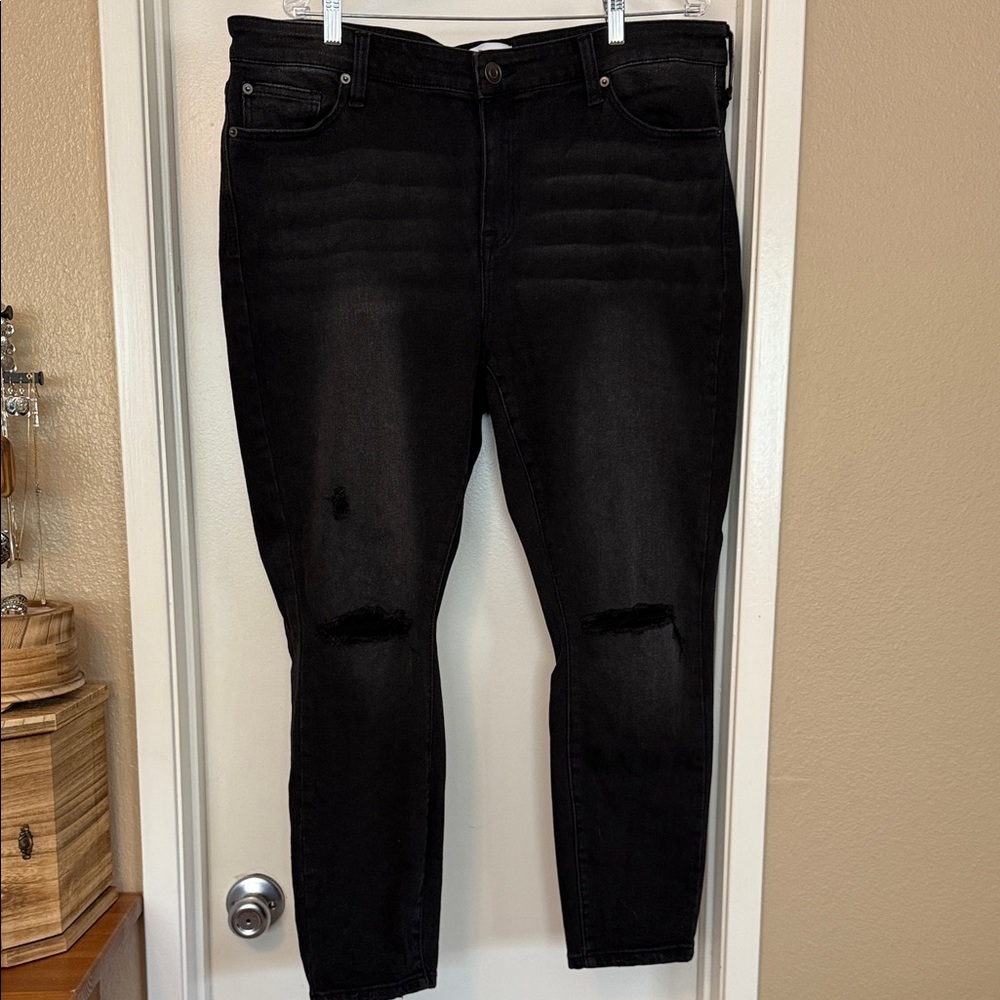 Classic Black Distressed Jeans